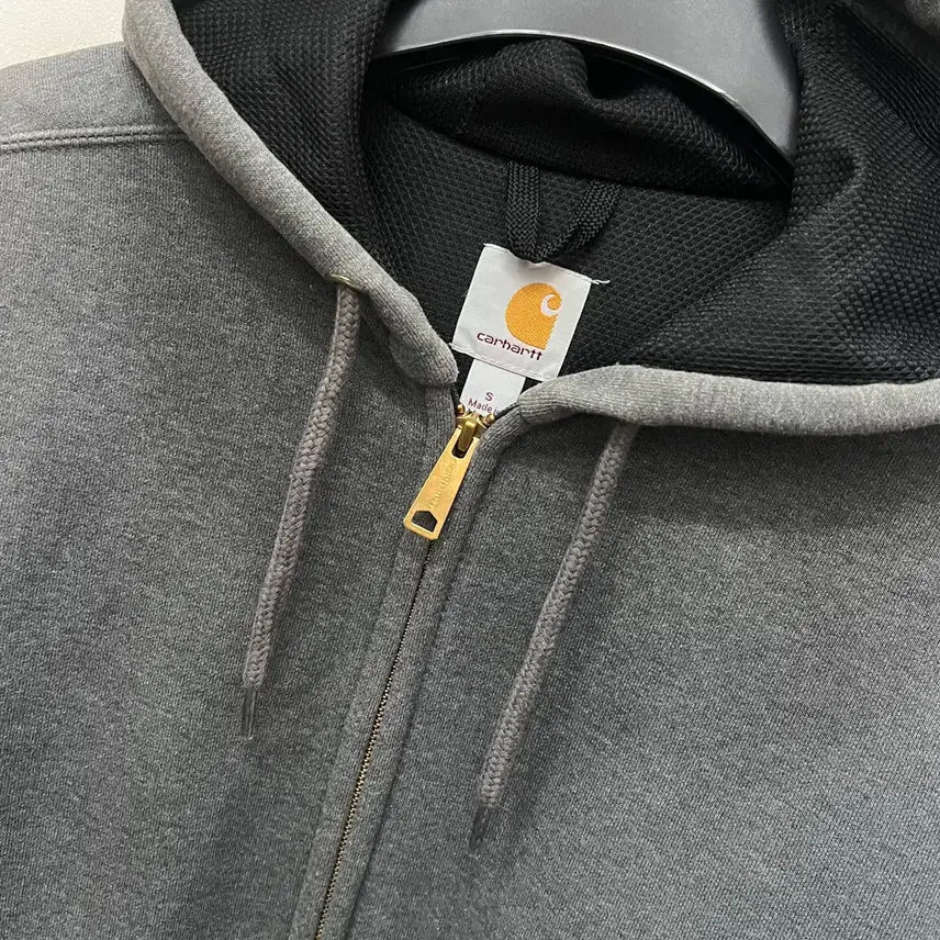 [BUNJANG] Carhartt Thermal Rain Defender Gray Heavy Hooded Zip-Up S / 칼하트 써멀 레인디펜더 그레이 헤비 후드 집업 S
