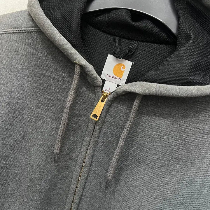 [BUNJANG] Carhartt Thermal Rain Defender Gray Heavy Hooded Zip-Up S / 칼하트 써멀 레인디펜더 그레이 헤비 후드 집업 S