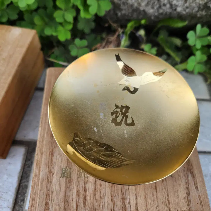 [BUNJANG] Japanese 24k Gold Plated Sake Cups Bundle Set / 일본 24k 금도금 사카즈키.금배.금도금잔 2개일괄판매