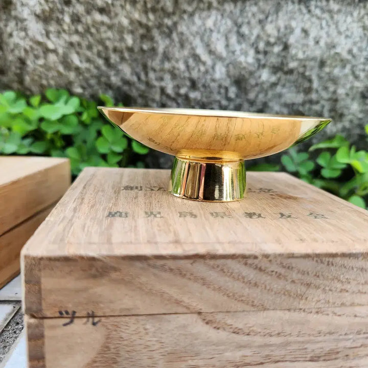 [BUNJANG] Japanese 24k Gold Plated Sake Cups Bundle Set / 일본 24k 금도금 사카즈키.금배.금도금잔 2개일괄판매