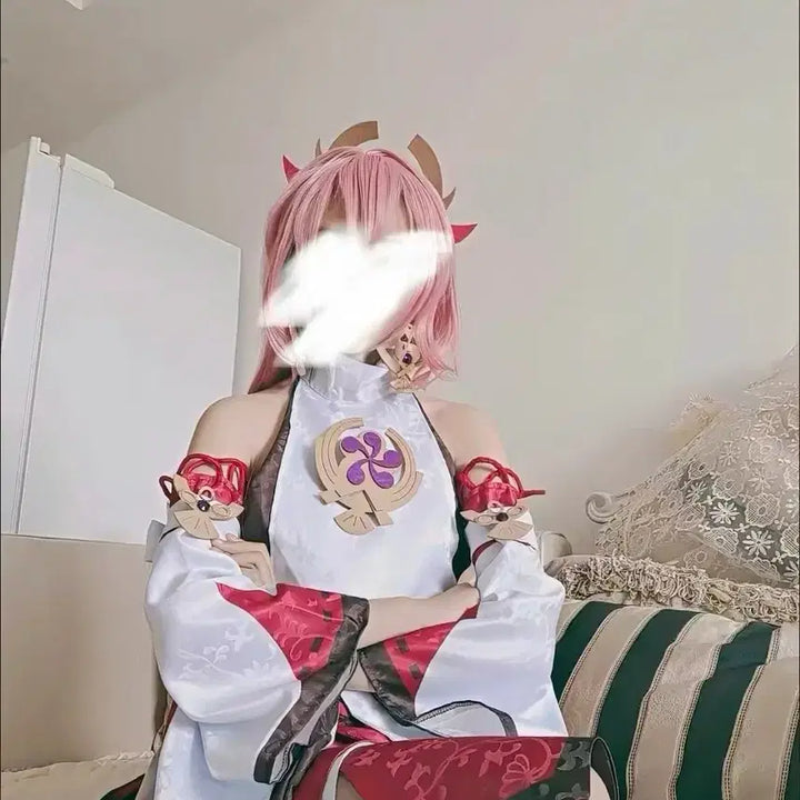 [BUNJANG] Genshin Impact Yae Miko Cosplay Full Set / 원신 야에 미코 코스프레 풀세트