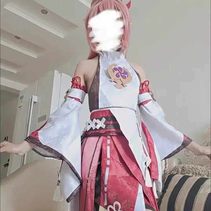 [BUNJANG] Genshin Impact Yae Miko Cosplay Full Set / 원신 야에 미코 코스프레 풀세트