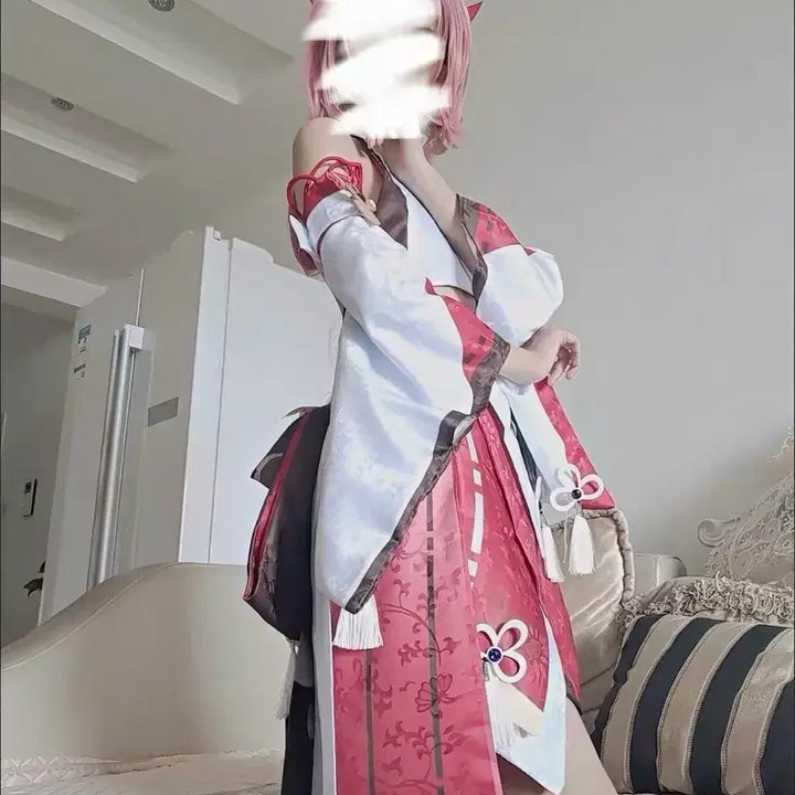 [BUNJANG] Genshin Impact Yae Miko Cosplay Full Set / 원신 야에 미코 코스프레 풀세트