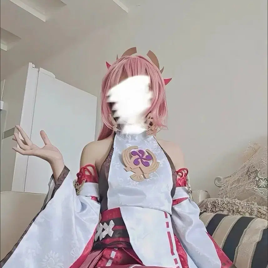[BUNJANG] Genshin Impact Yae Miko Cosplay Full Set / 원신 야에 미코 코스프레 풀세트
