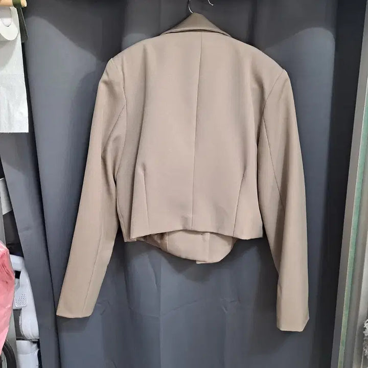 [BUNJANG] ENVY LOOK Brown Crop Jacket / ENVY LOOK 브라운 크롭 자켓