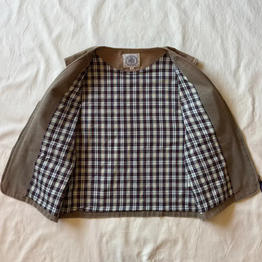 [BUNJANG] J.PRESS 90s Canvas Flannel Work Vest / [105-108] 90s J.PRESS 캔버스 플란넬 워크 베스트