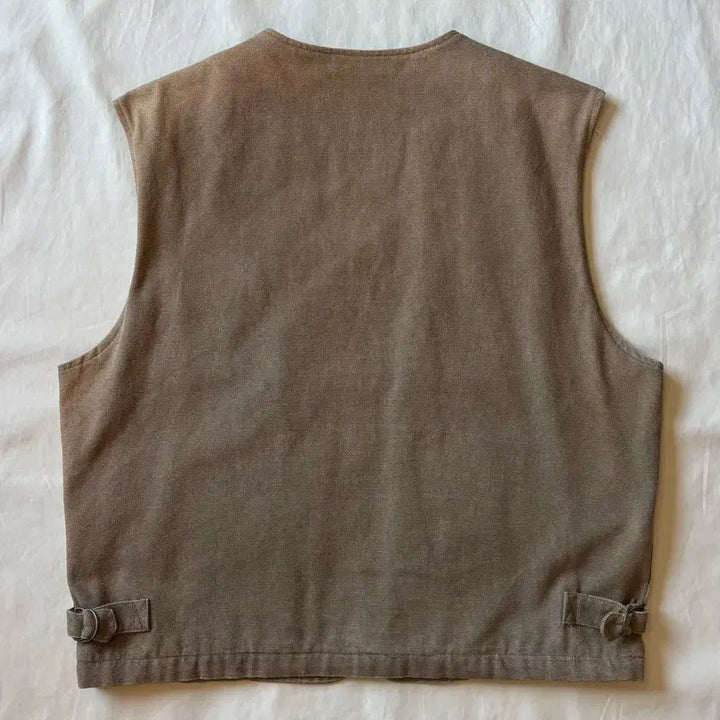 [BUNJANG] J.PRESS 90s Canvas Flannel Work Vest / [105-108] 90s J.PRESS 캔버스 플란넬 워크 베스트