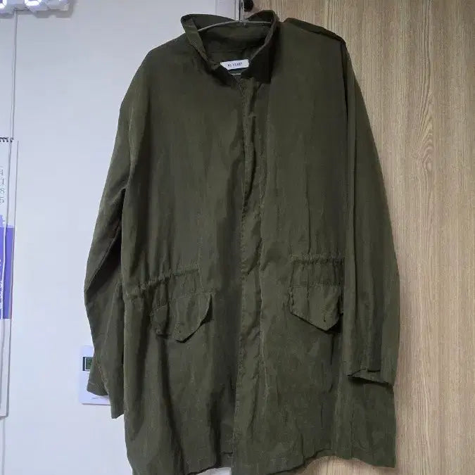 [BUNJANG] Khaki Oversized Single-Layer Field Jacket / 카키색 홑겹 야상 빅사이즈