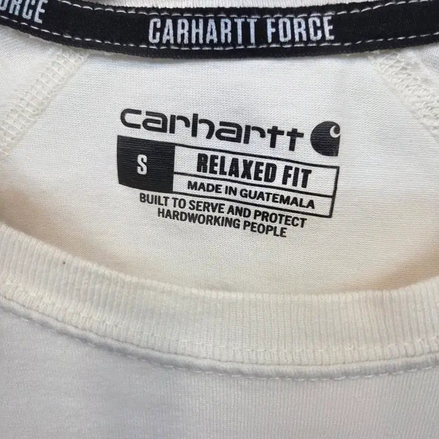 [BUNJANG] Carhartt Force Pocket T-shirt Cream (S) Relaxed Fit / 칼하트 포스 포켓 반팔 크림 s 릴렉스드핏