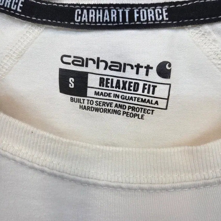 [BUNJANG] Carhartt Force Pocket T-shirt Cream (S) Relaxed Fit / 칼하트 포스 포켓 반팔 크림 s 릴렉스드핏