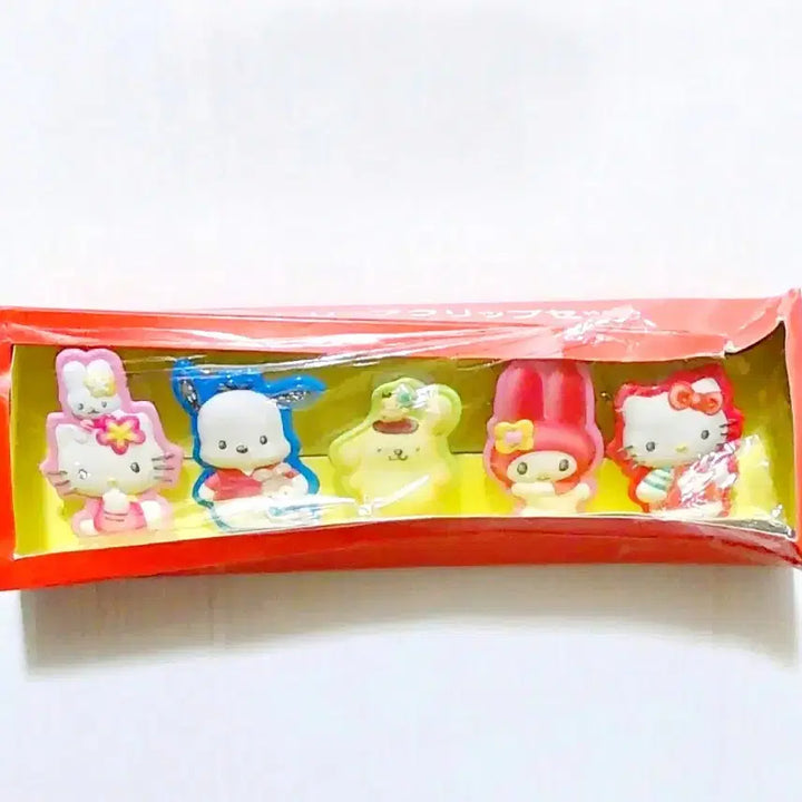 [BUNJANG] Sanrio My Melody &amp; Hello Kitty Clip Set / 산리오 캐릭터 집게 세트, 마이멜로디 집게,키티 집게