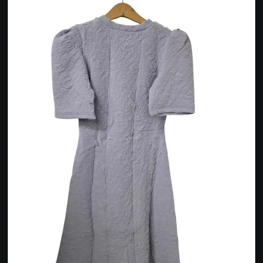 [BUNJANG] Puff Sleeve Mini Dress Lavender / 퍼프 반팔 미니 원피스 라벤더