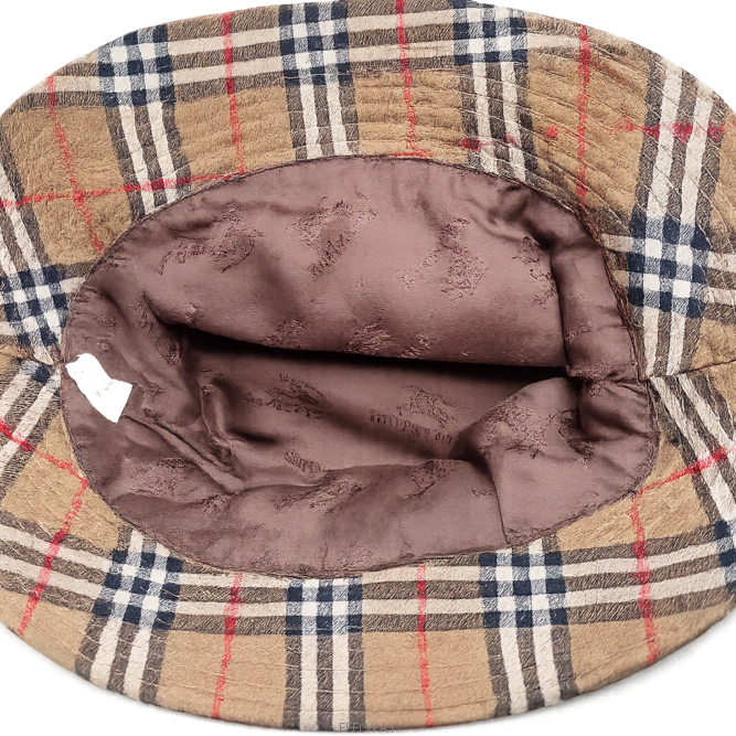 [BUNJANG] Burberry Vintage Check Bucket Hat / 명품 버버리(BURBERRY 정품)클래식체크 빈티지 버킷햇 페도라 모자