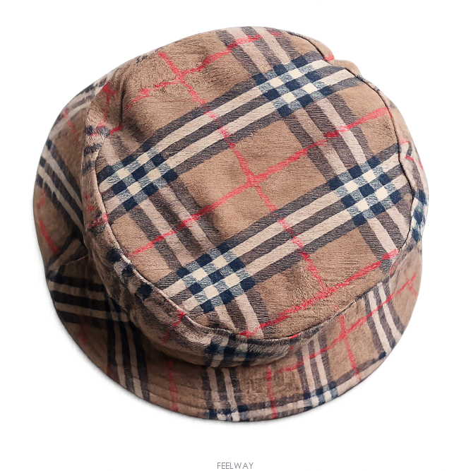 [BUNJANG] Burberry Vintage Check Bucket Hat / 명품 버버리(BURBERRY 정품)클래식체크 빈티지 버킷햇 페도라 모자