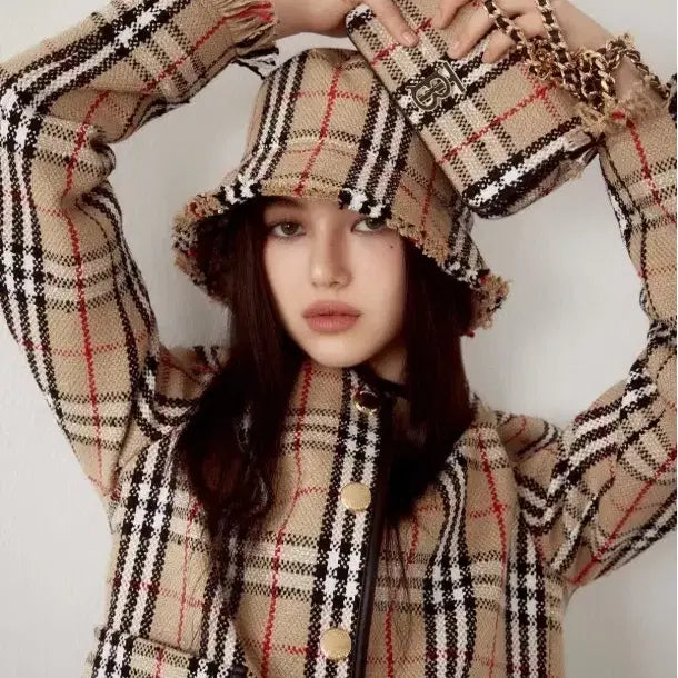 [BUNJANG] Burberry Vintage Check Bucket Hat / 명품 버버리(BURBERRY 정품)클래식체크 빈티지 버킷햇 페도라 모자