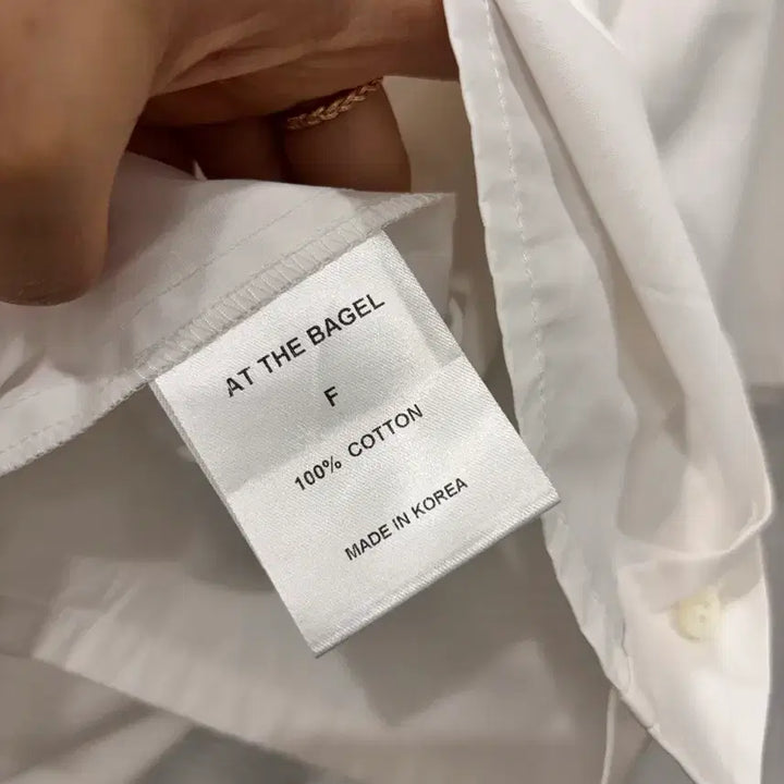 [BUNJANG] At the Bay, Cotton Crop Shirt / 앳더베이글 코튼 크롭 셔츠