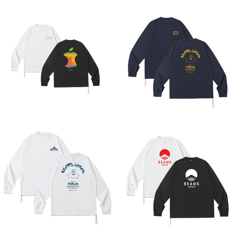 [BUNJANG] Beams Japan Over Printing Long Sleeve T-Shirt / 빔즈재팬 오버 프린팅 롱슬리브 12종 특가