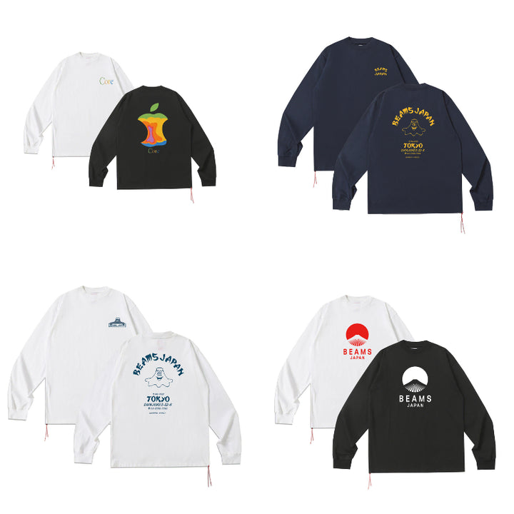 [BUNJANG] Beams Japan Over Printing Long Sleeve T-Shirt / 빔즈재팬 오버 프린팅 롱슬리브 12종 특가