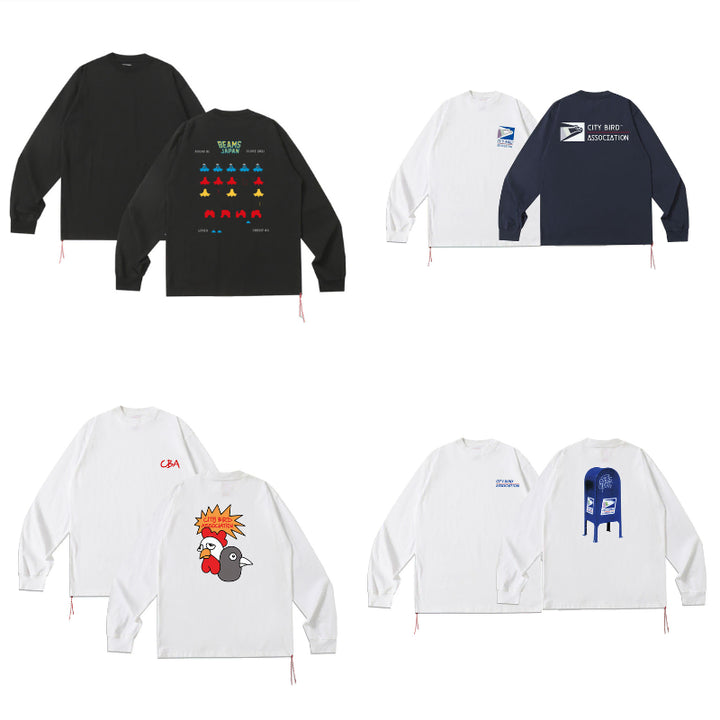 [BUNJANG] Beams Japan Over Printing Long Sleeve T-Shirt / 빔즈재팬 오버 프린팅 롱슬리브 12종 특가