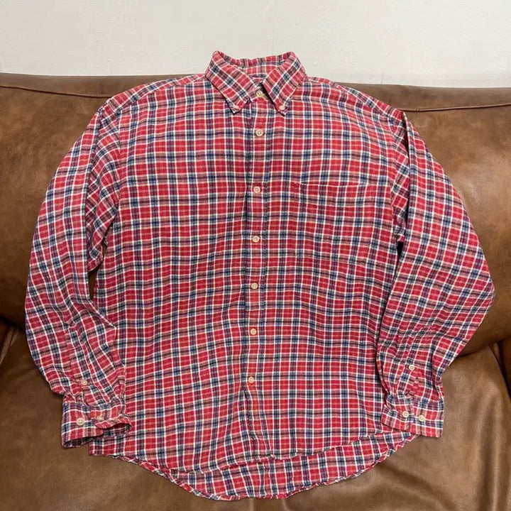 [SOLD OUT] [L] 유니클로 빈티지 레드 체크 셔츠