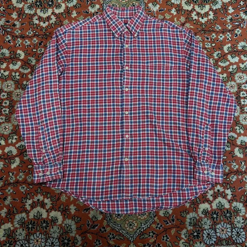 [SOLD OUT] [L] 유니클로 빈티지 레드 체크 셔츠