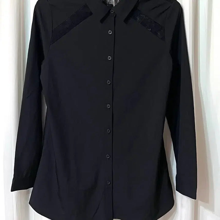 [BUNJANG] Milli Mile Black Lace Shirt / (새상품) Milli Mile 블랙 레이스 셔츠 90 55-66