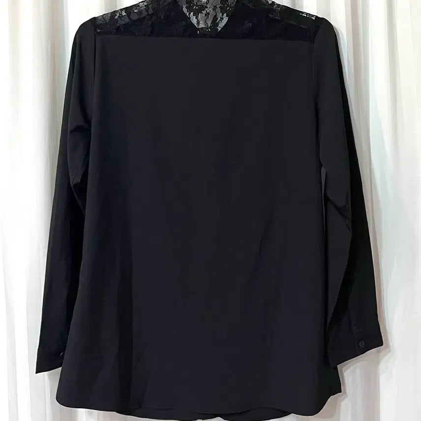 [BUNJANG] Milli Mile Black Lace Shirt / (새상품) Milli Mile 블랙 레이스 셔츠 90 55-66