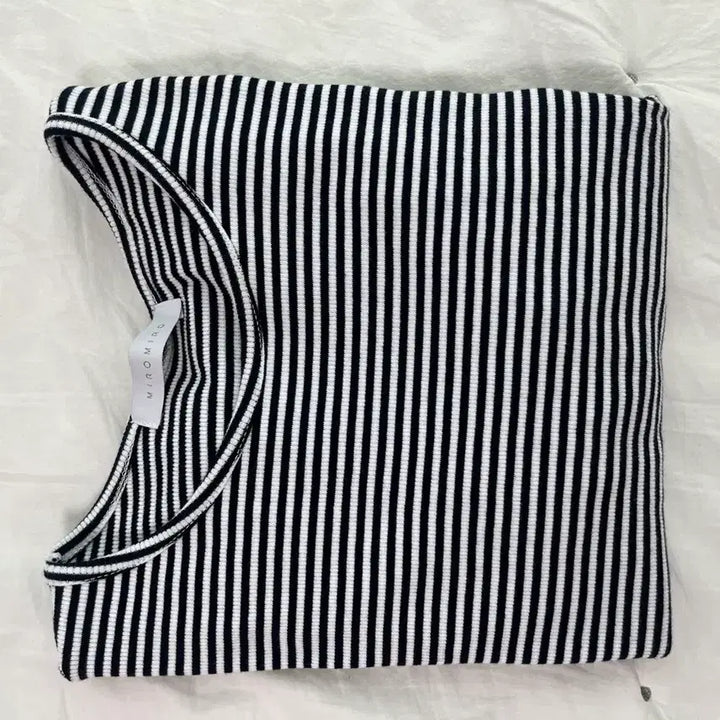 [BUNJANG] MiroMiro Stripe T-shirt / 미로미로 스트라이프 티셔츠 free