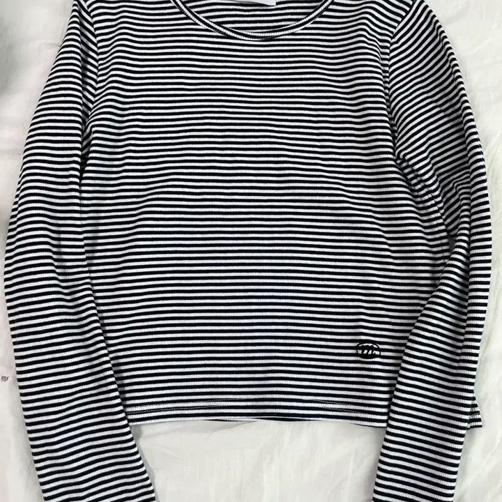 [BUNJANG] MiroMiro Stripe T-shirt / 미로미로 스트라이프 티셔츠 free