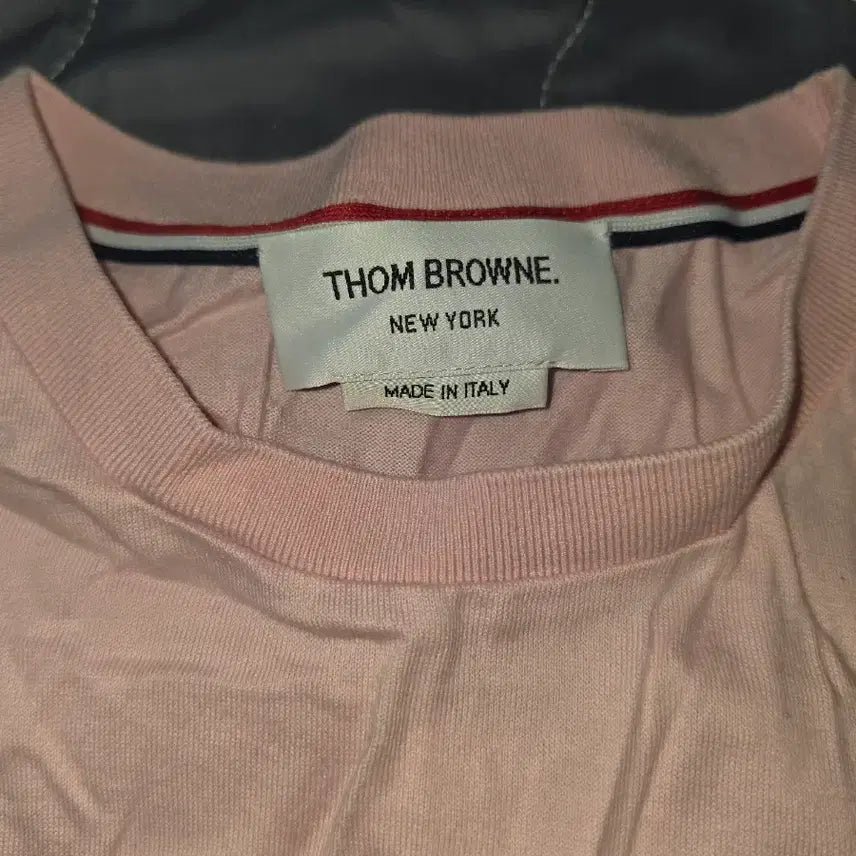 [BUNJANG] Thom Browne Armband Short Sleeve T-shirt / 톰브라운 사서완장 반팔 핑크 4사이즈