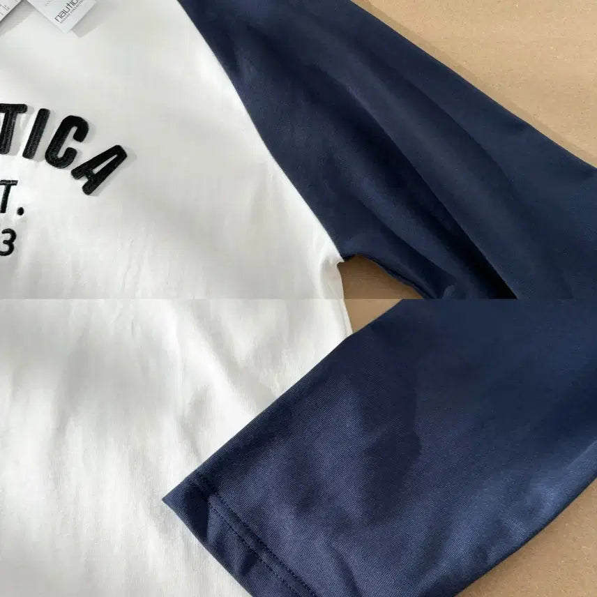 [BUNJANG] Nautica Japan Raglan Long Sleeve Shirt / 노티카재팬 나그랑 배색 롱슬리브 s~xl 특가 새상품
