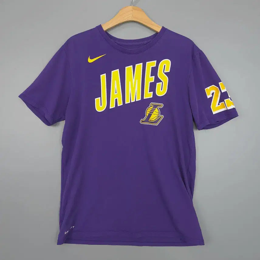 [BUNJANG] Nike LeBron James Lakers Short Sleeve T-shirt / 나이키 Nike NBA 르브론 제임스 레이커스 반팔티 퍼플 M