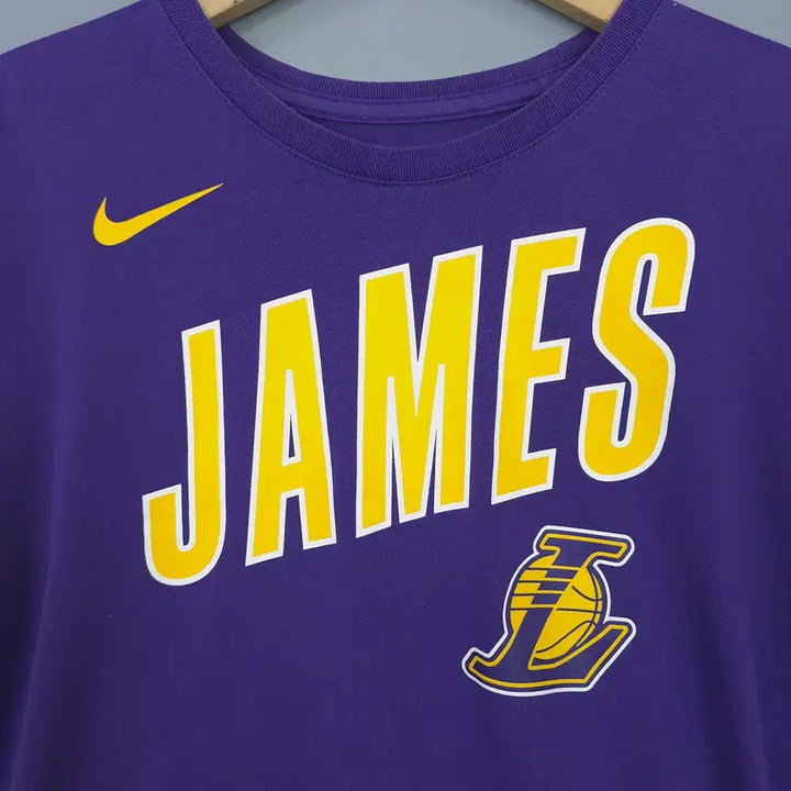 [BUNJANG] Nike LeBron James Lakers Short Sleeve T-shirt / 나이키 Nike NBA 르브론 제임스 레이커스 반팔티 퍼플 M
