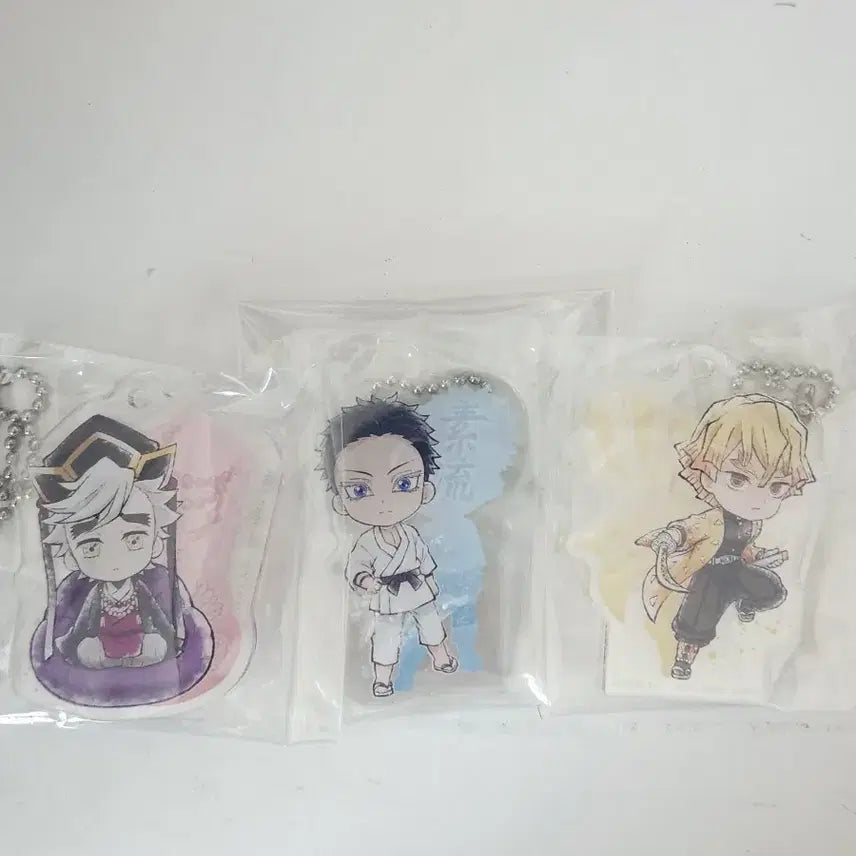 [BUNJANG] Demon Slayer Douma, Hakuji, Zenitsu Acrylic Keyring / 귀멸의 칼날 제일복권 번개의 형제 F상 도우마 하쿠지 젠이츠 아크릴 키링
