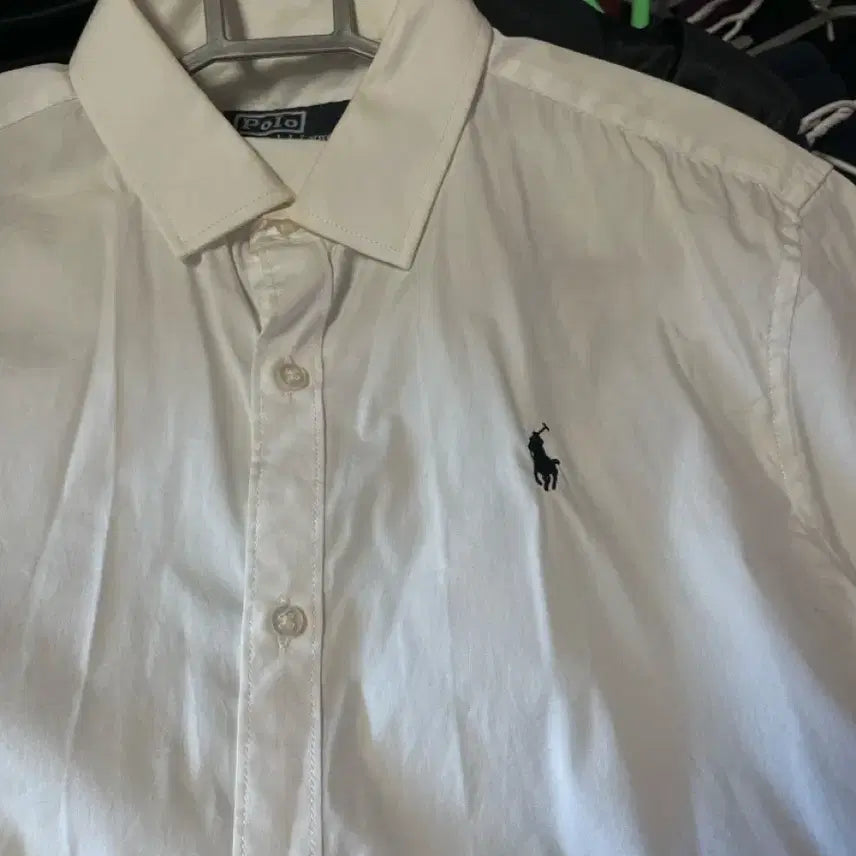 [BUNJANG] Polo White Short Sleeve Shirt / 폴로 반팔 셔츠