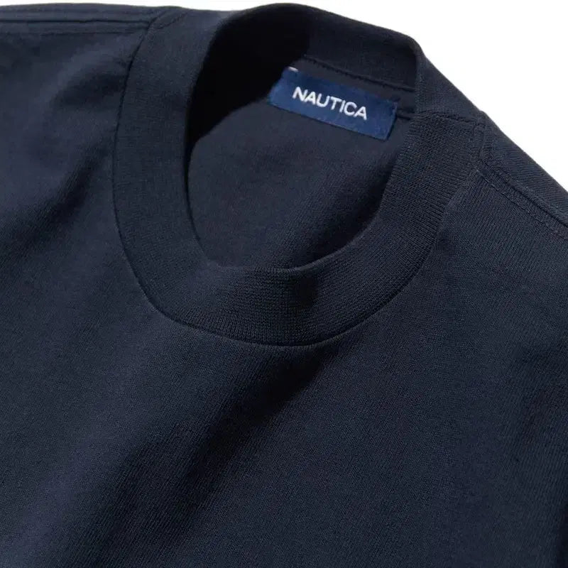 [BUNJANG] Nautica Japan Embroidered Arch Logo Oversized Short Sleeve T-Shirt / 노티카재팬 자수 아치 로고 오버 반팔 s~xl 새상품 특가