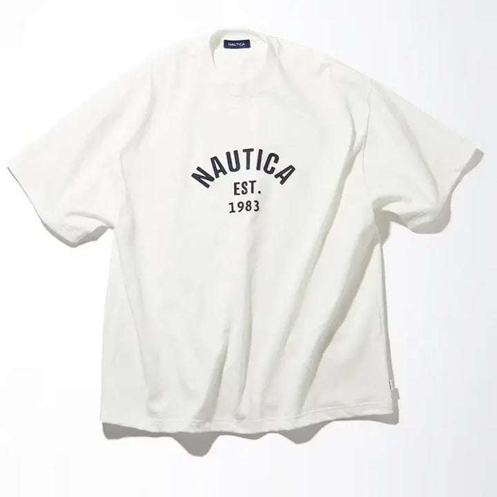 [BUNJANG] Nautica Japan Embroidered Arch Logo Oversized Short Sleeve T-Shirt / 노티카재팬 자수 아치 로고 오버 반팔 s~xl 새상품 특가