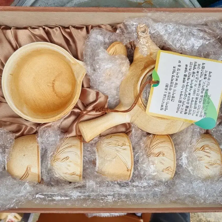[BUNJANG] Kim Dae-jung Presidential Hwangto Tea Set / 귀한 김대중대통령 황토다기세트