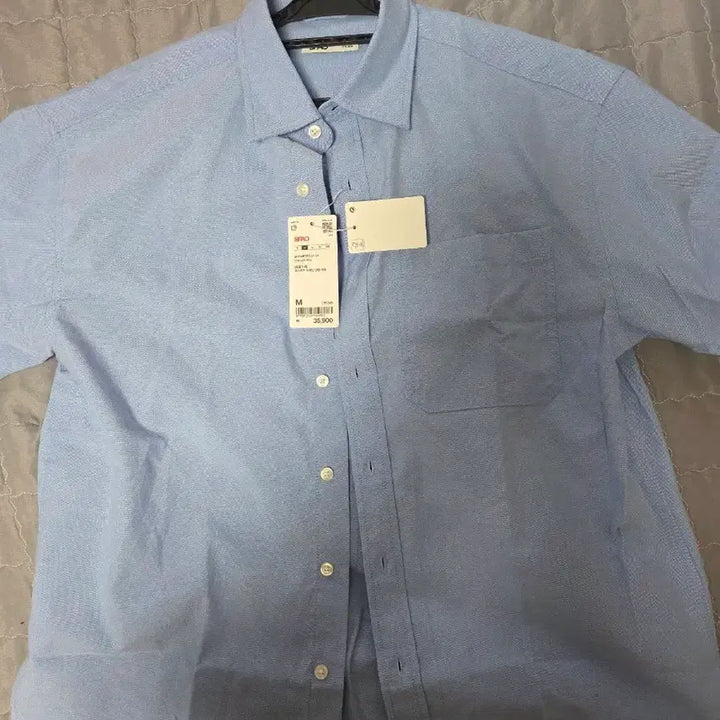 [BUNJANG] Spao Oxford Oversized Short-Sleeve Shirt M / 스파오 옥스포드 오버핏 반팔 셔츠 M