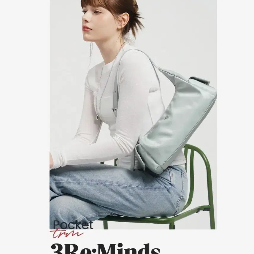 [BUNJANG] 3 Minds Pocket Hobo Bag - Cool Grey T7 / [택포/새상품] 쓰리마인즈 Pocket tm 호보백 - 쿨 그레이 T7