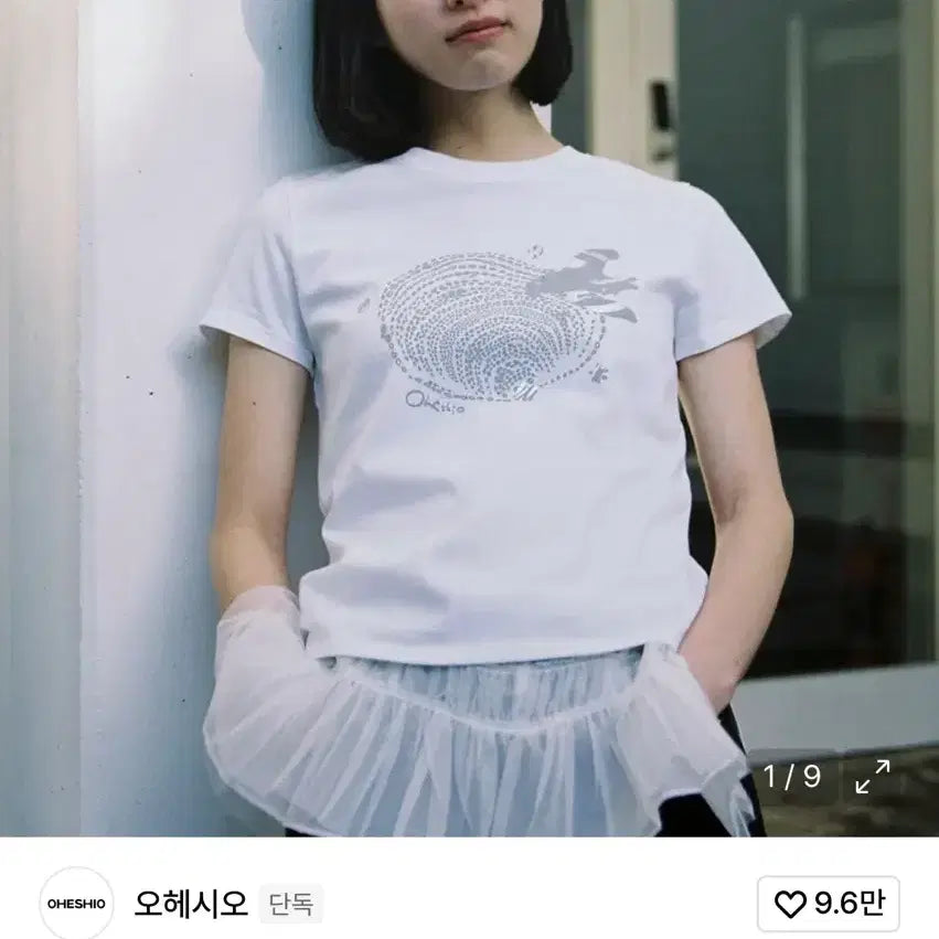 [BUNJANG] Oh, He She Shell Bird T-Shirt / 오헤시오 SHELL BIRD T-SHIRT 반소매 티