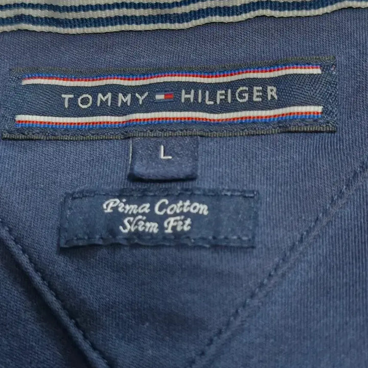[BUNJANG] Tommy Hilfiger Navy Polo Shirt / 타미힐피거 네이비 카라티셔츠