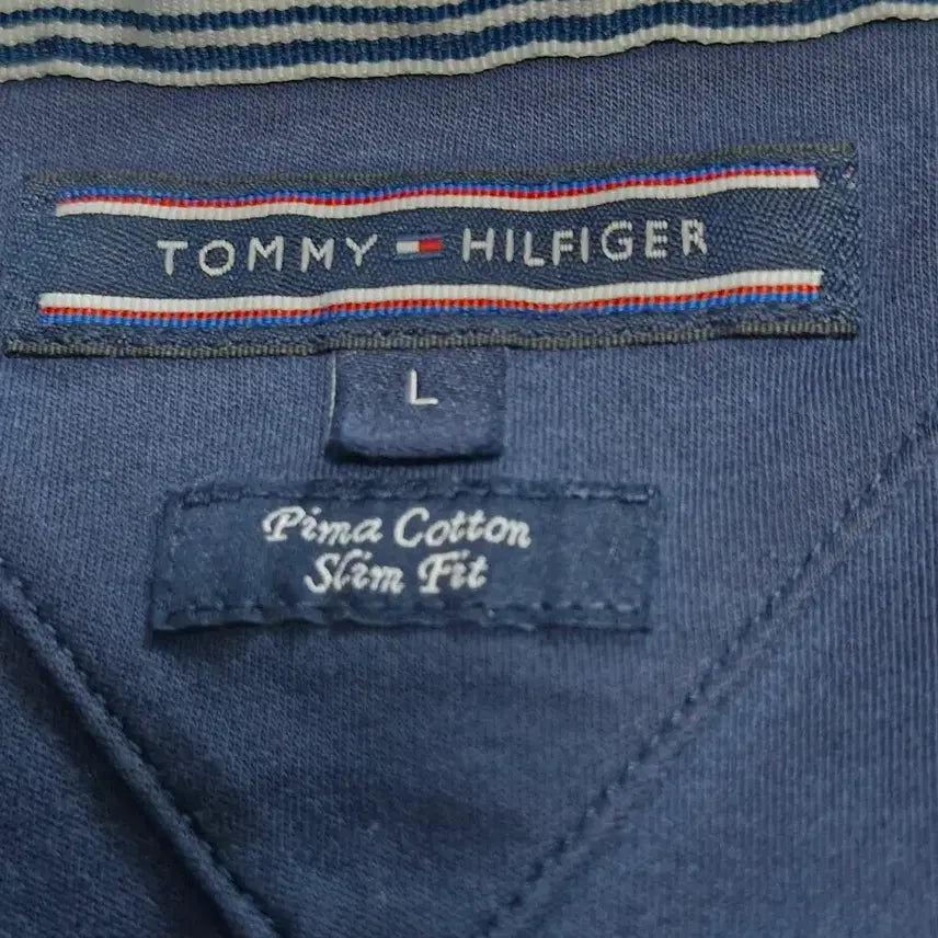 [BUNJANG] Tommy Hilfiger Navy Polo Shirt / 타미힐피거 네이비 카라티셔츠