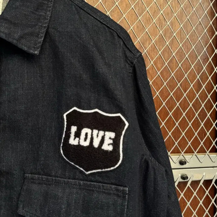 [BUNJANG] Studio Tomboy Denim Patchwork Jacket / 스튜디오 톰보이 생지 데님 와펜 포켓 패치 워크 자켓 F