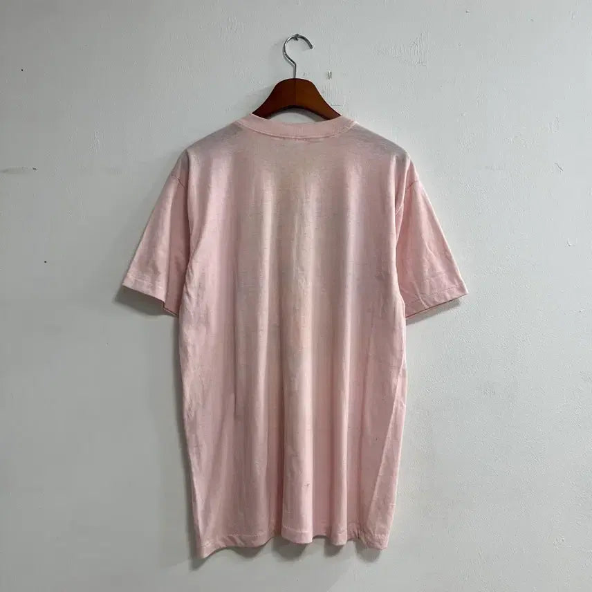 [BUNJANG] SEATREK 89 Pink Vintage T-shirt / 빈티지 80s SEATREK 89 핑크 반팔 티셔츠