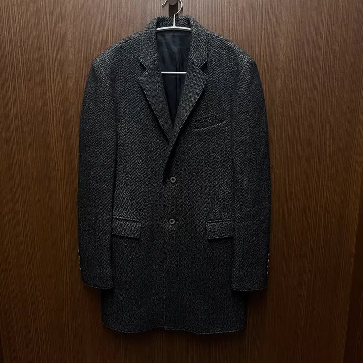 [BUNJANG] Solid Homme Herringbone Coat 100 / 솔리드옴므 헤링본 코트 100