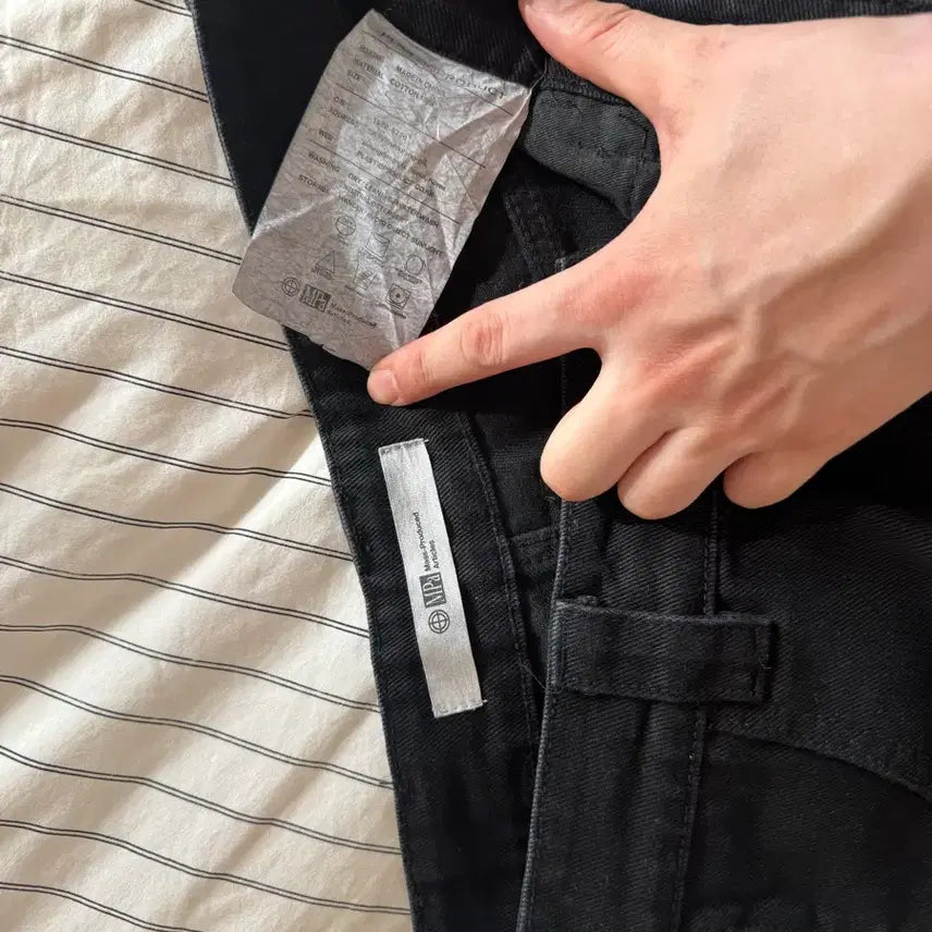 [SOLD OUT] (새상품)플라스틱프로덕트 MPa CALF POCKET 팬츠 블랙 L