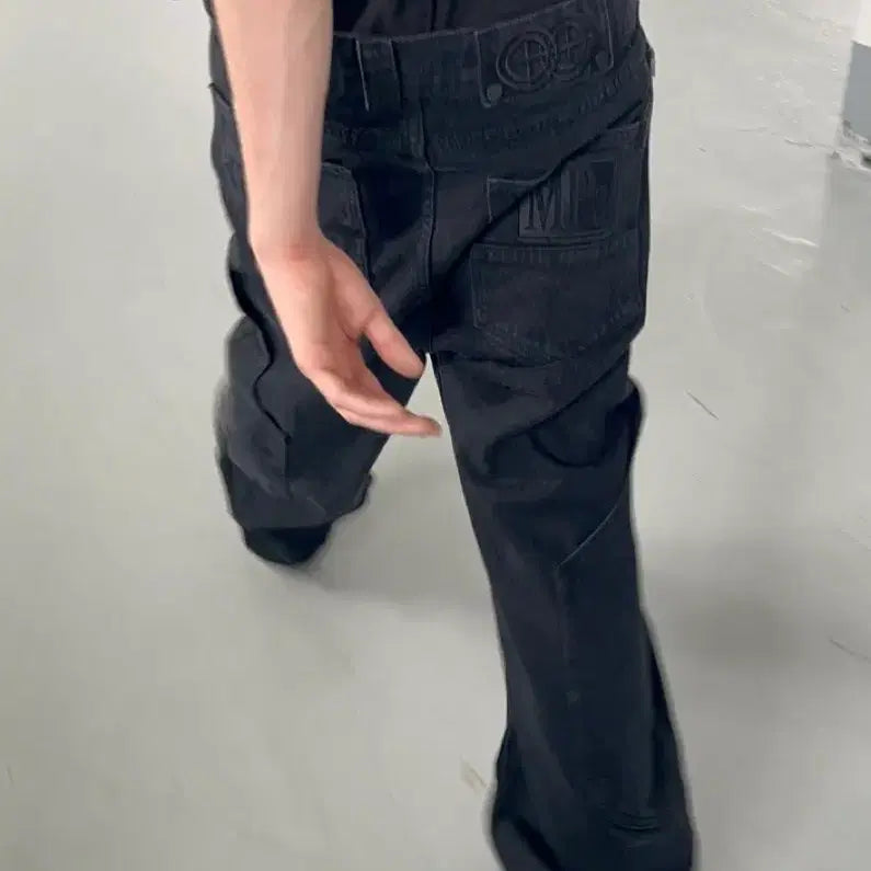 [SOLD OUT] (새상품)플라스틱프로덕트 MPa CALF POCKET 팬츠 블랙 L