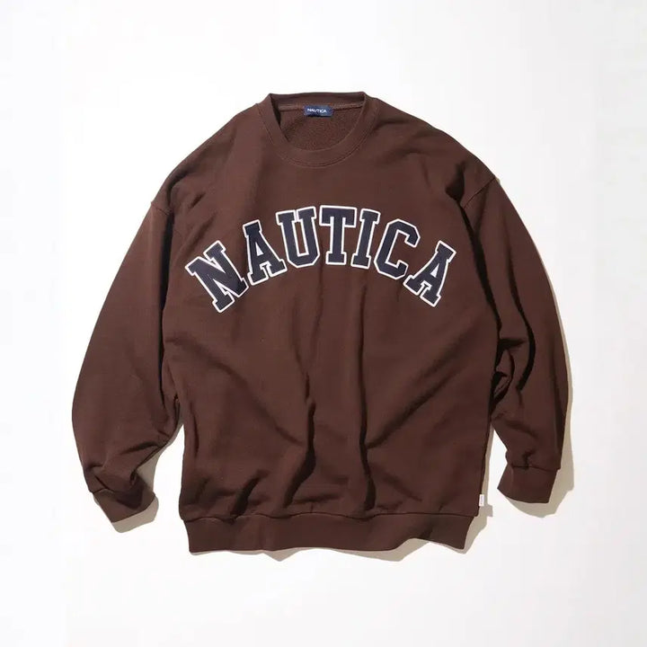 [BUNJANG] Nautica Japan Arch Big Logo Embroidered Sweatshirt / 노티카재팬 아치 빅로고 자수 맨투맨 s~xl 새상품 특가