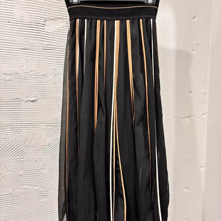 [BUNJANG] System Long Chiffon Skirt / 시스템 허리밴딩 롱쉬폰 스커트
